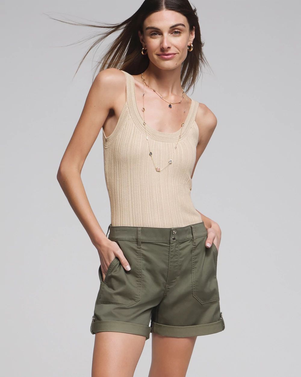 Outlet WHBM Utility Shorts White House Black Market